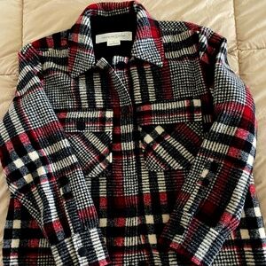 Plaid shirt jacket